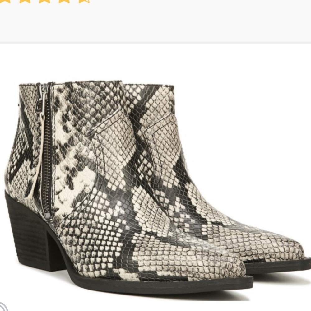 Sam Edelman snakeskin booties